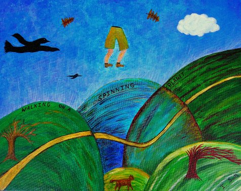 Walking on a Spinning Planet